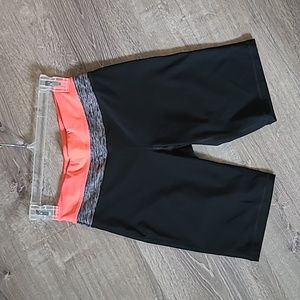 Pink/peach band extra small athletic shorts